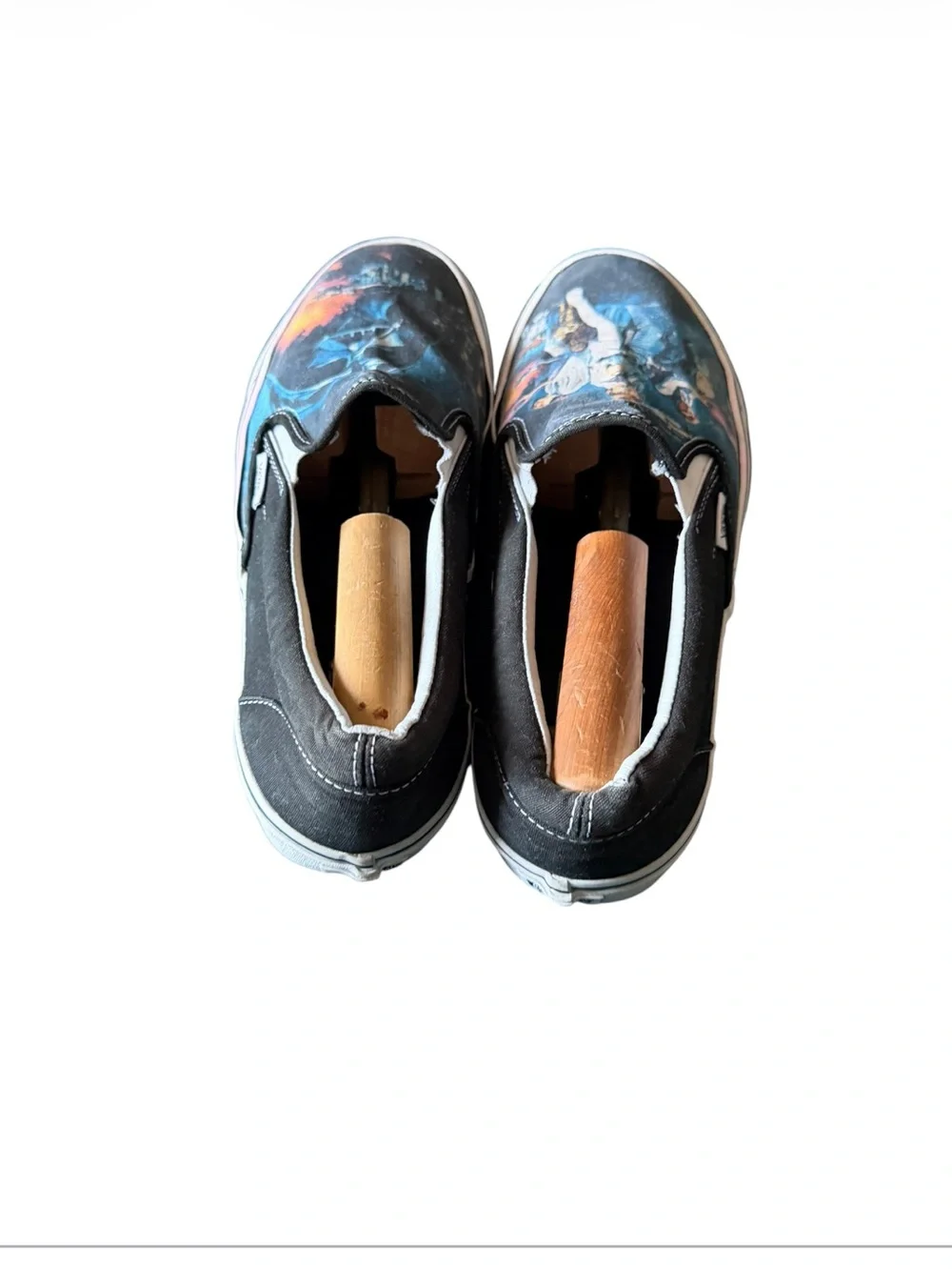 Vans Slip-On Men's Sneakers in Black with Star Wars graphic size 13